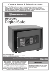 Harbor Freight Tools 0.71 cu. ft. Electronic Digital Safe Product manual
