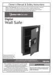 Harbor Freight Tools 0.53 cu. ft. Digital Wall Safe Product manual