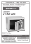 Harbor Freight Tools 0.19 Cubic Ft. Electronic Digital Safe Product manual
