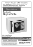 Harbor Freight Tools 0.19 Cubic Ft. Electronic Digital Safe Product manual
