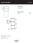 Hans Grohe 41534XX1 User's Manual