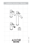 Hans Grohe Uno 38020XX1 User's Manual