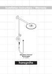 Hans Grohe Raindance Connect Showerpipe 27164001 User's Manual