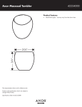 Hans Grohe Massaud Tumbler 42234000 User's Manual