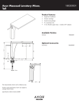 Hans Grohe Massaud 18020001 User's Manual