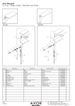 Hans Grohe Axor Massaud Lavatory Mixer 1801001 User's Manual