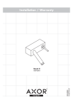Hans Grohe Axor Installation / Warranty Starck X User's Manual