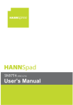 Hannspree HannsPad SN97T4 Operating Instructions