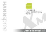 Hannspree 19" Liquid Crystal Display Monitor XM User's Manual