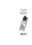 Hanna Instruments Turbidity & Chlorine Measurements HI 93114 User's Manual