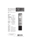 Hanna Instruments Thermometer HI 98107 User's Manual