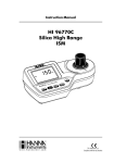 Hanna Instruments 96770C User's Manual