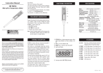 Hanna Instruments Thermometer HI 9214 User's Manual