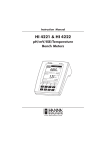 Hanna Instruments Thermometer HI 4221 User's Manual