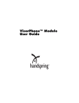 Handspring VisorPhone User's Manual