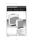 Hamilton Beach TrueAir 840117900 User's Manual