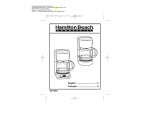 Hamilton Beach D45012W User's Manual