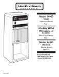 Hamilton Beach 94950 User's Manual