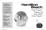 Hamilton Beach 73310 User's Manual