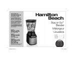 Hamilton Beach 52400 User's Manual
