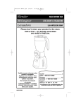 Hamilton Beach 50754C User's Manual