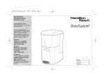 Hamilton Beach 47665 User's Manual