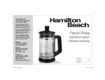 Hamilton Beach 40400 User's Manual