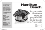 Hamilton Beach 33467 User's Manual