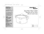 Hamilton Beach 33255 User's Manual