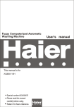 Haier XQB55-10H User's Manual