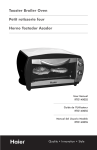 Haier RTO1400SS User's Manual