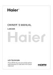 Haier L40K30B User's Manual