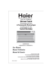 Haier HWR05XCJ User's Manual