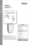 Haier HWM90-98 User's Manual