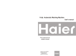 Haier HWM70-0528T User's Manual