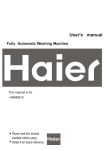 Haier HWM6815 User's Manual