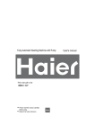 Haier HWM30-22P User's Manual
