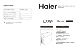 Haier HWM108VA User's Manual