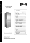 Haier HRF-288K User's Manual