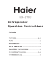 Haier HR-170U User's Manual