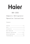 Haier HR-155S User's Manual