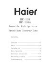 Haier HR-135 User's Manual