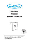 Haier HF-116R User's Manual