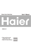 Haier HDM8.0-61 User's Manual
