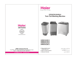 Haier Washer HWM 80-000 S User's Manual