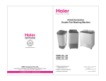 Haier Washer HWM 120 - BS User's Manual