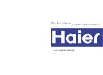 Haier Refrigerator HXC-158 User's Manual