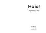 Haier Refrigerator HTD647ASS User's Manual