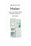 Haier Refrigerator HRF-265F User's Manual