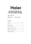 Haier Refrigerator HR-126BL User's Manual